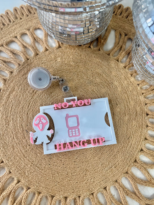 Ghost face Badge Holder