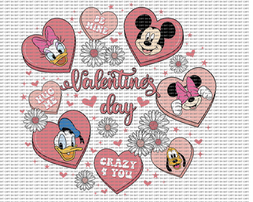 Disney Valentines Day Sublimation 16oz Glass Cup Print – Creating Attention