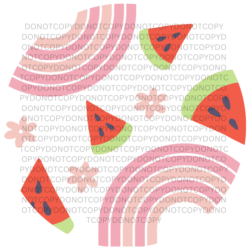 Watermelon Rainbow Wrap