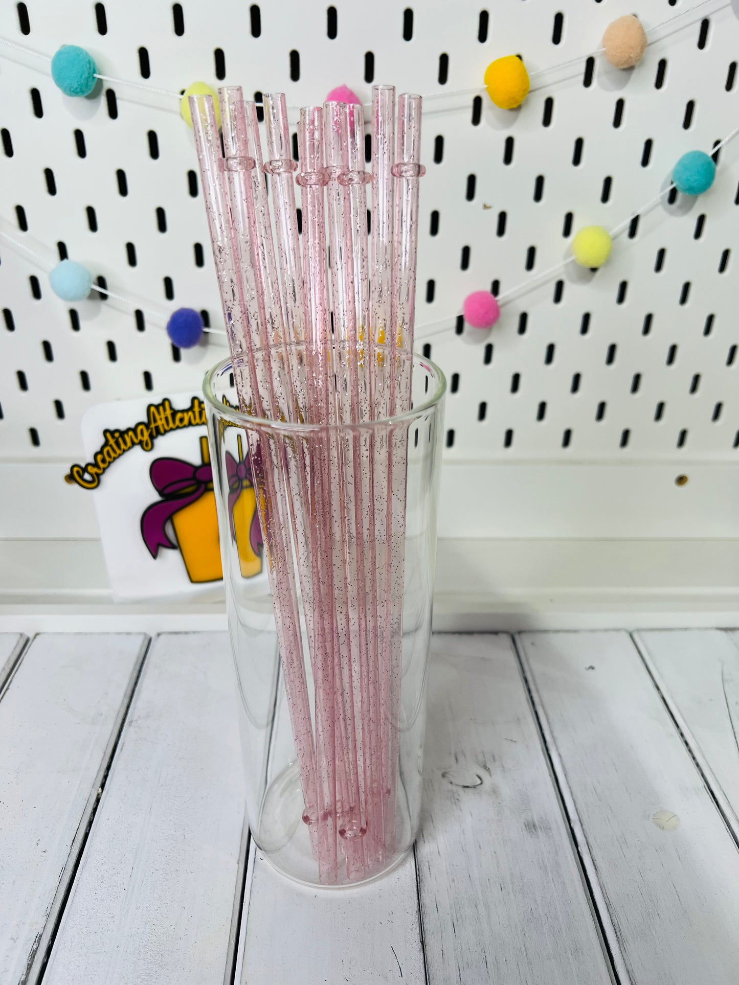 Glitter Straws Set of 10