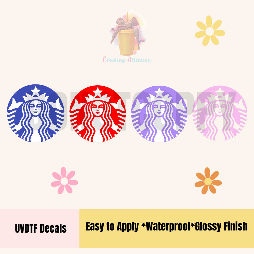 Starbucks Decals Set of 4