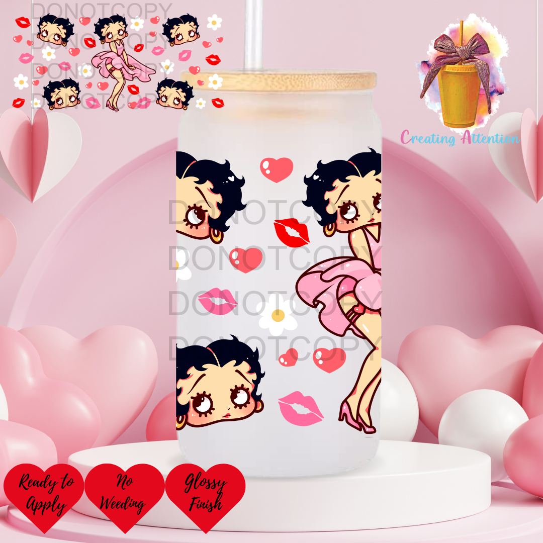 Betty Boop with Face Wrap