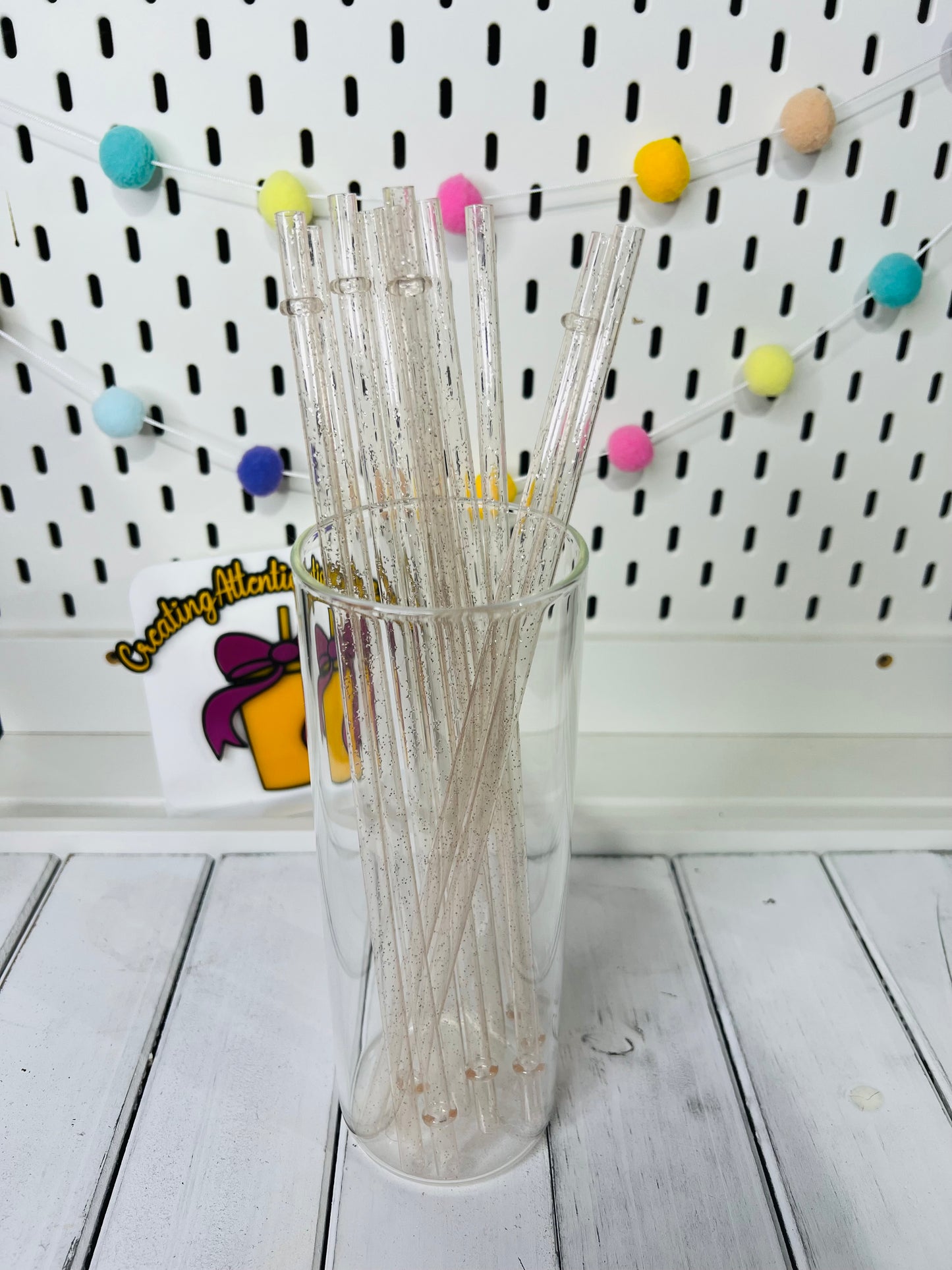 Glitter Straws Set of 10