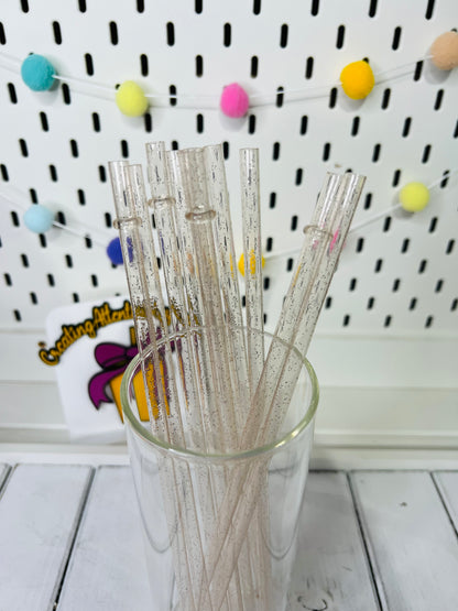 Glitter Straws Set of 10