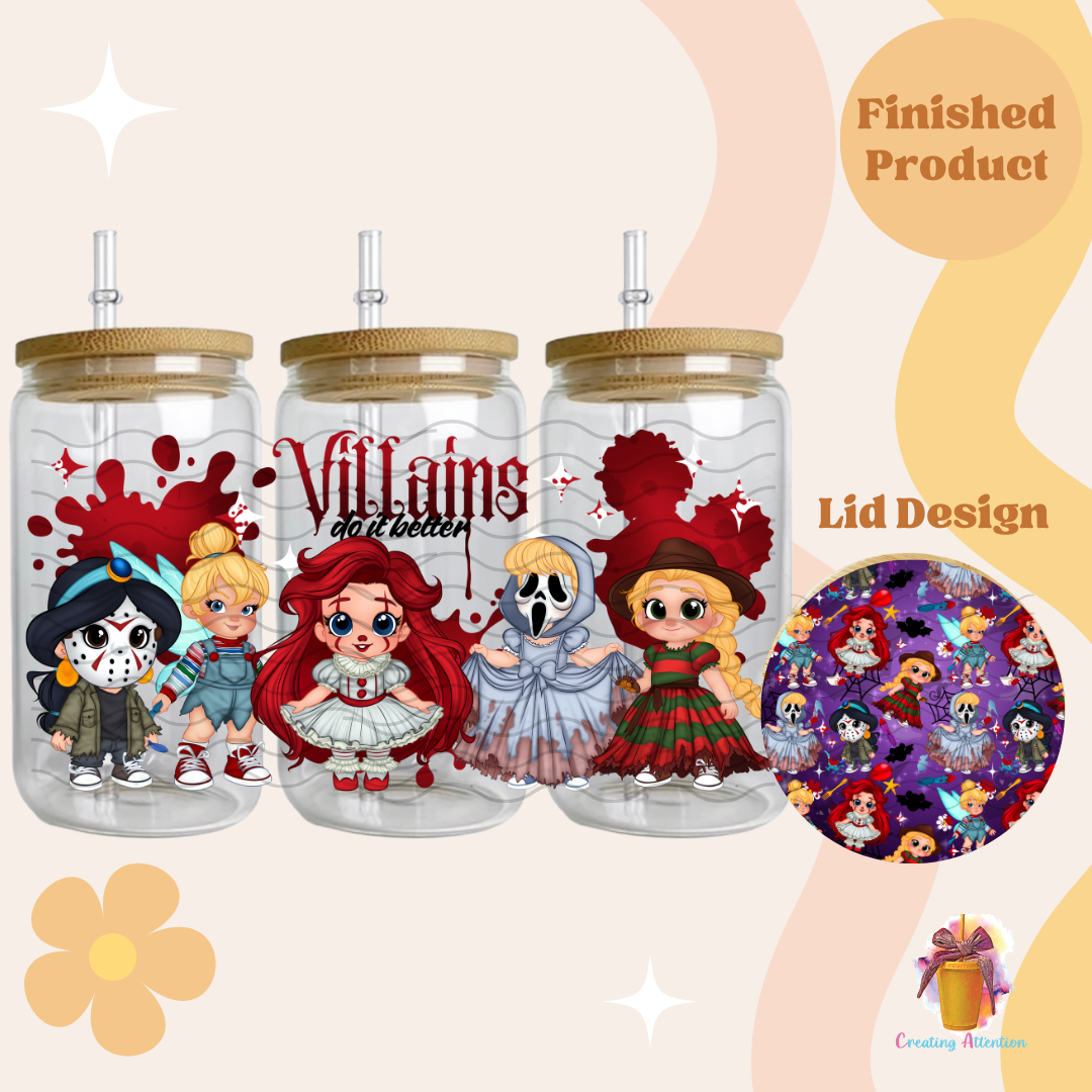 Villains Princess Glass Cup