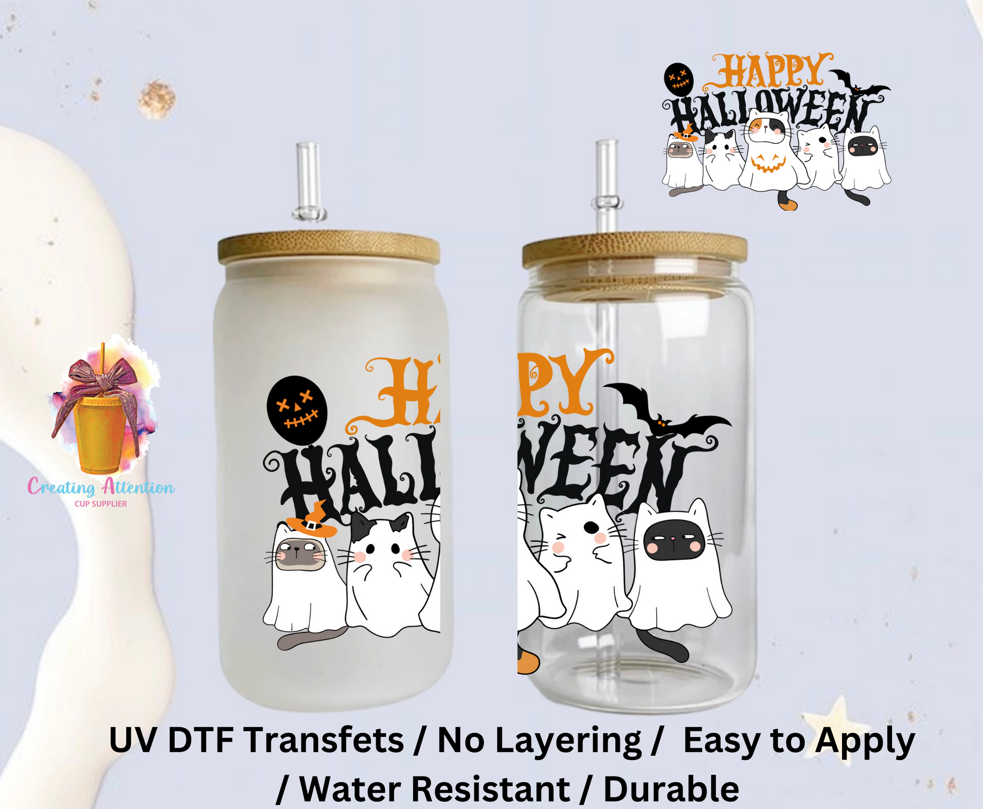 Uv Dtf Cup Wrap Kitty 