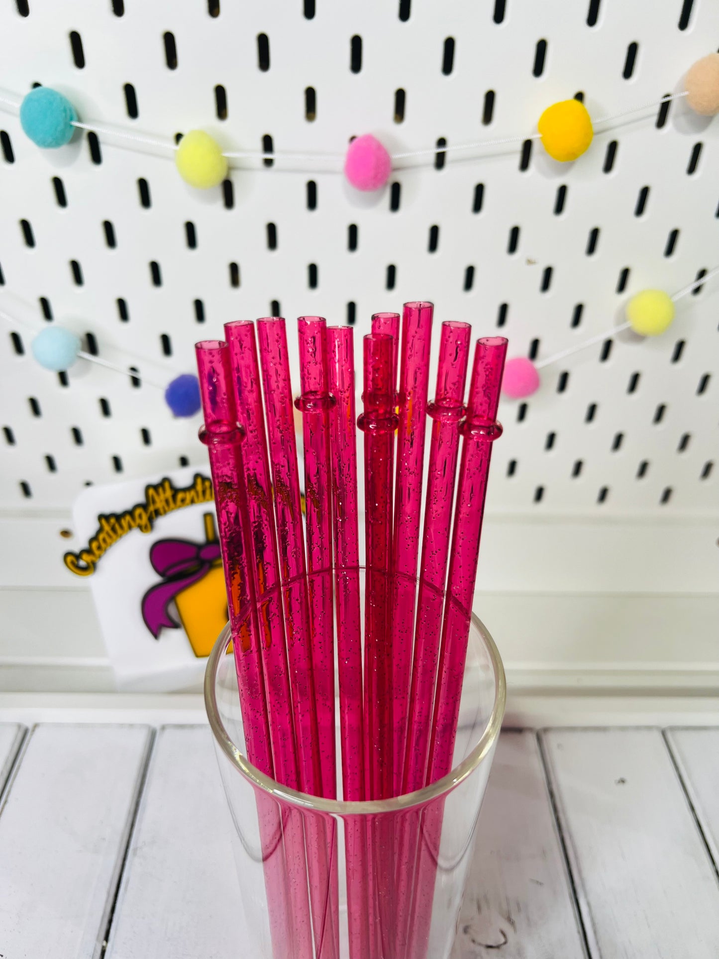 Glitter Straws Set of 10