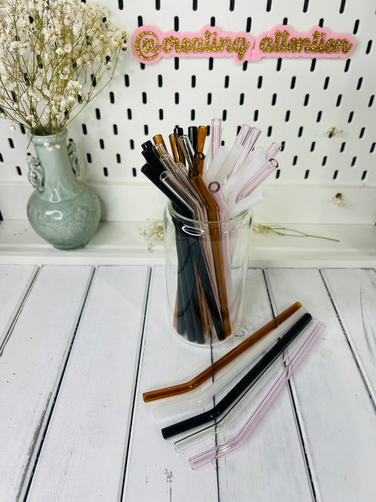 Colored Glass Straws