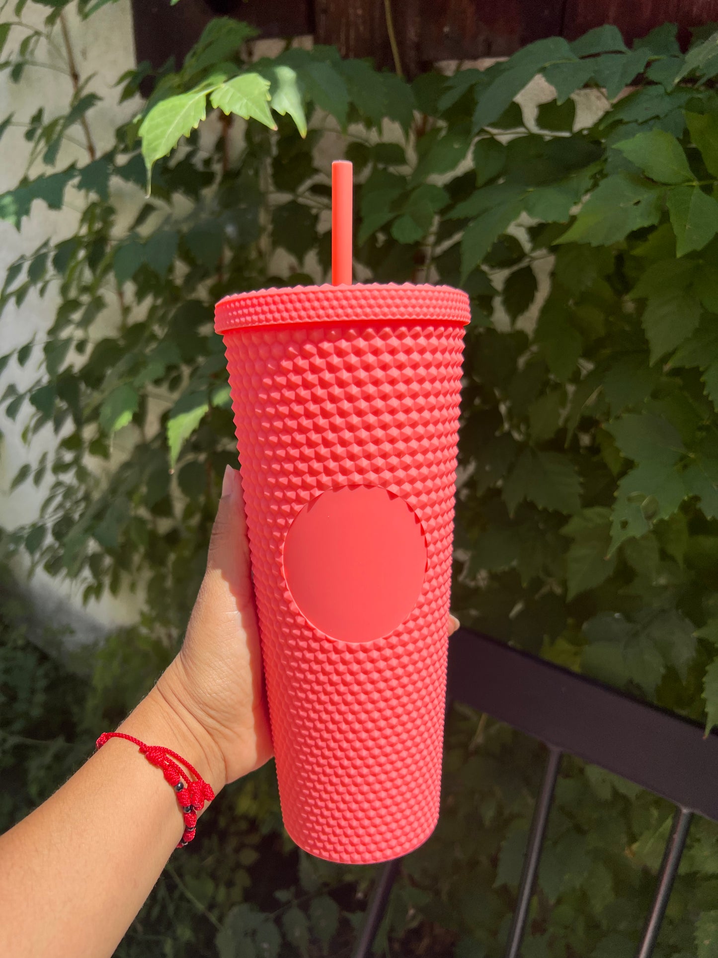 Starbucks Is Selling A Matte Red Studded Tumbler This Holiday